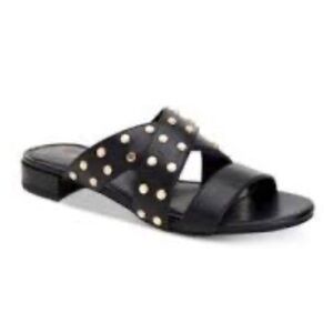 BCBG Black Studded  details Women's Sandals in size 8